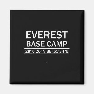 Mt Everest Base Camp Coordinates Magnet