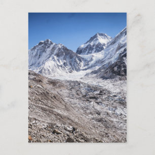 Mt Everest & Base Camp in Snowy Himalayan Mountain Postcard