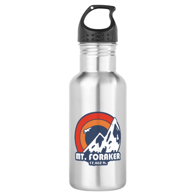 Mt. Foraker Alaska Sun Eagle 532 Ml Water Bottle (Front)