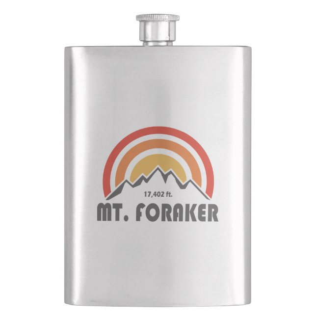 Mt. Foraker Hip Flask (Front)