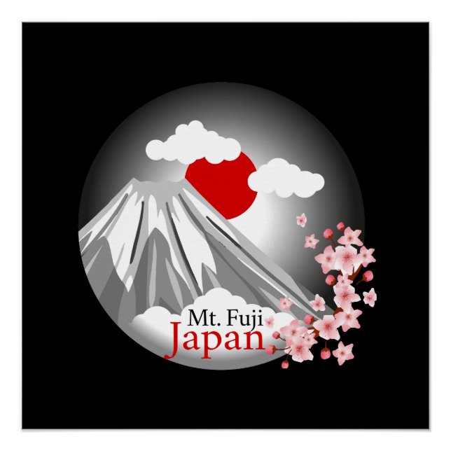 Mt. Fuji Abstract Landscape for Home Decor (Front)