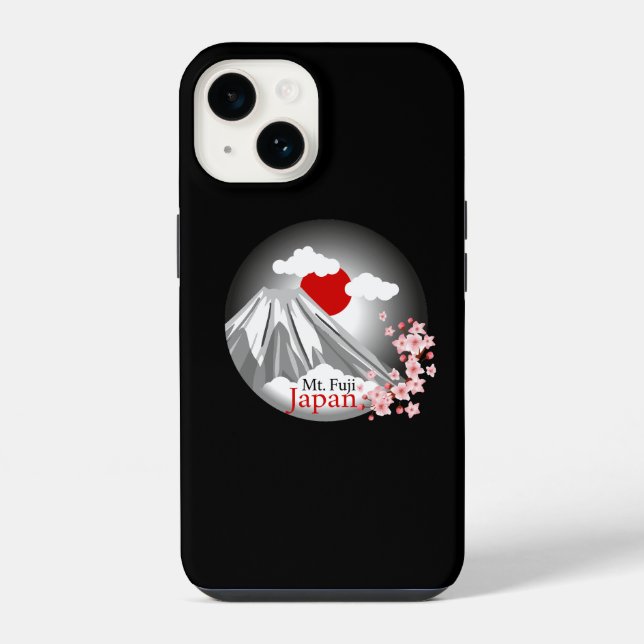 Mt. Fuji Abstract Landscape  iPhone Case (Back)