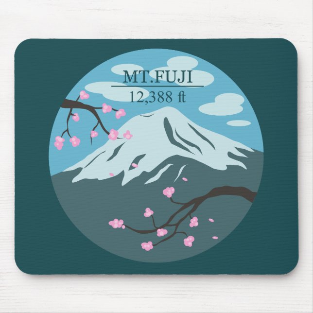 Mt. Fuji Altitude Mouse Pad (Front)