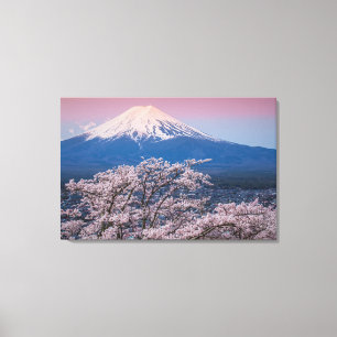 Mt Fuji and Cherry Blossoms Canvas Print