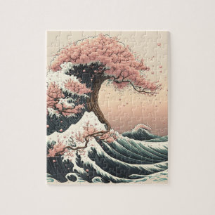 Mt. Fuji and cherry blossoms Jigsaw Puzzle