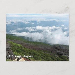 Mt Fuji clouds Postcard