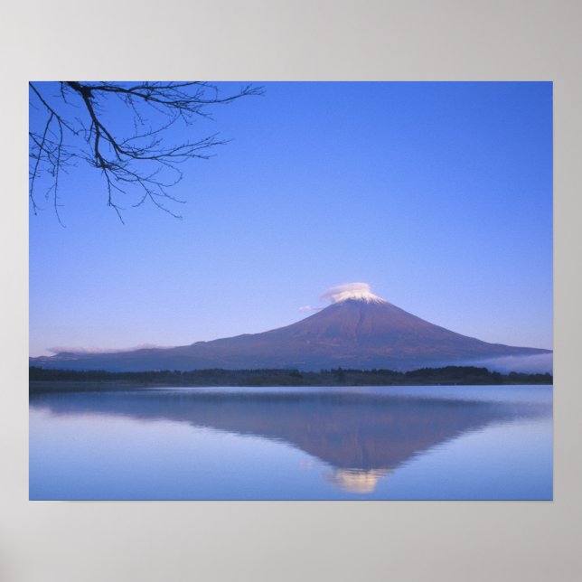 Mt. Fuji from Motosu Lake, Yamanashi, Japan Poster (Front)