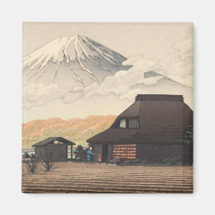 Mt. Fuji from Narusawa Hasui Kawase shin hanga art Magnet