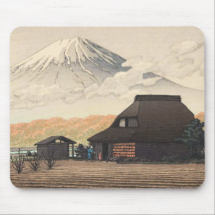 Mt. Fuji from Narusawa Hasui Kawase shin hanga art Mouse Pad