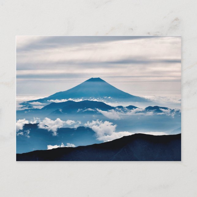 "Mt. Fuji from South Alps"（南アルプスからの富士山）日本　景色　自然風景 Postcard (Front)