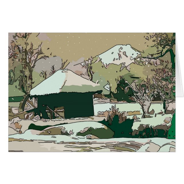 Mt Fuji In Snow (Front Horizontal)