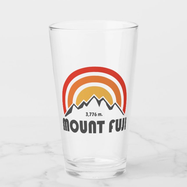 Mt. Fuji Japan Glass (Front)