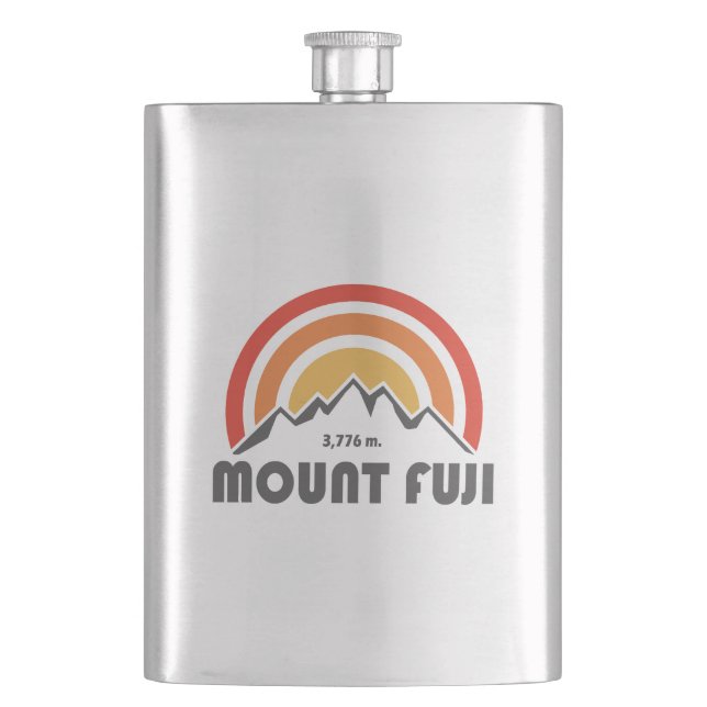 Mt. Fuji Japan Hip Flask (Front)