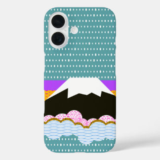Mt Fuji Japan Mountain Pop Art iPhone 16 Case