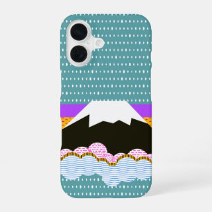 Mt Fuji Japan Mountain Pop Art iPhone 16 Case