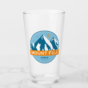 Mt. Fuji Japan Stars Moon Glass
