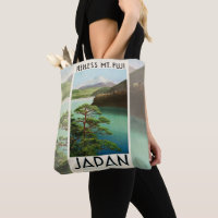 Mt Fuji Japan Travel Poster Vintage Art