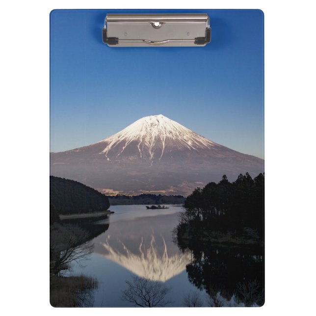 Mt Fuji Lake Reflection Clipboard (Front)
