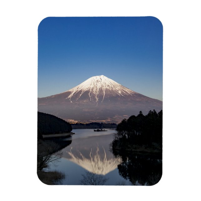 Mt Fuji Lake Reflection Magnet (Vertical)