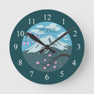 Mt. Fuji Round Clock