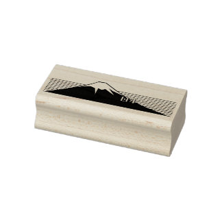 Mt. Fuji seen from the northeast. Rubber Stamp