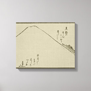Mt. Fuji Sumi-e  -  Wrapped Canvas