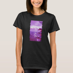 Mt Fuji Vaporwave Aesthetic Japanese Kanji Otaku J T-Shirt