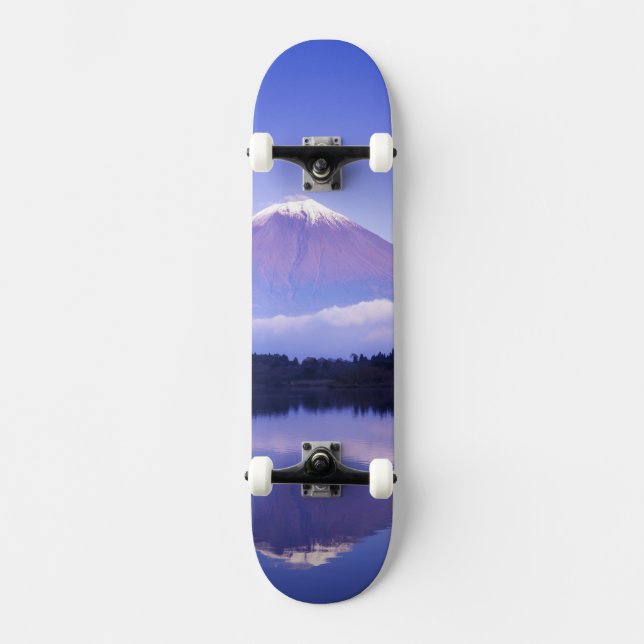 Mt. Fuji with Lenticular Cloud, Motosu Lake, Skateboard (Front)