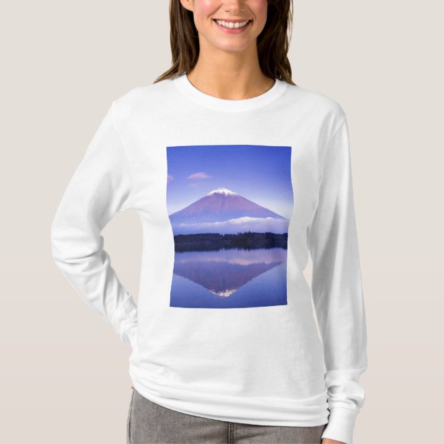 Mt. Fuji with Lenticular Cloud, Motosu Lake, T-Shirt (Front)