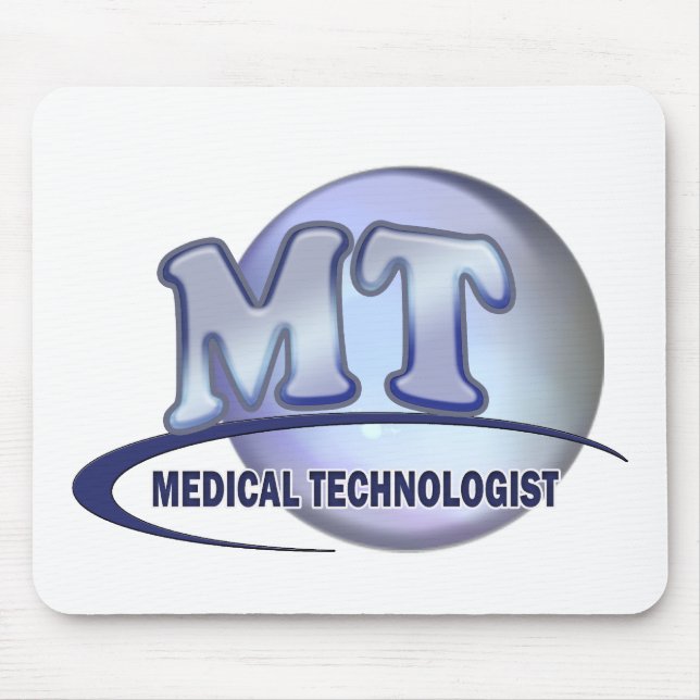 MT FunBlue LOGO - MEDICAL  TECHNOLOGIST LABORATORY Mouse Pad (Front)