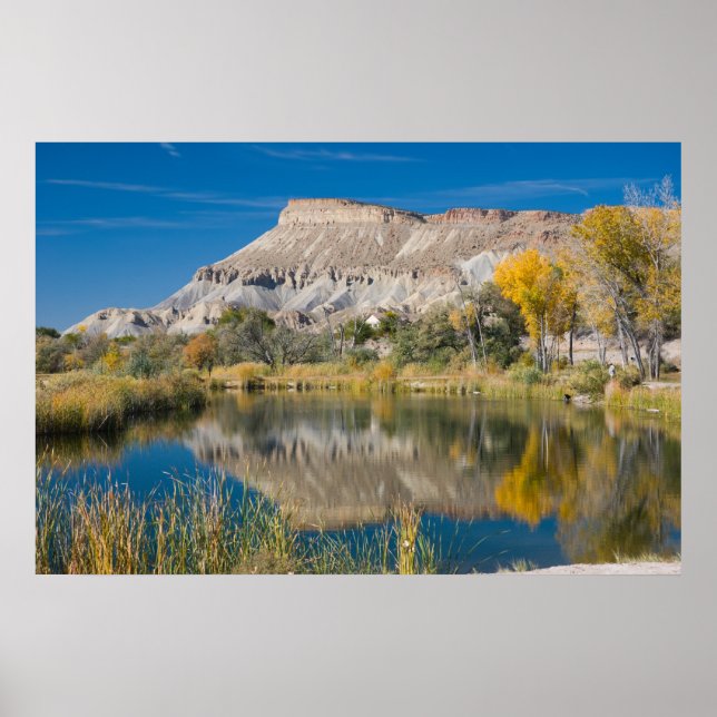 Mt. Garfield Seen from Riverbend Poster (Front)
