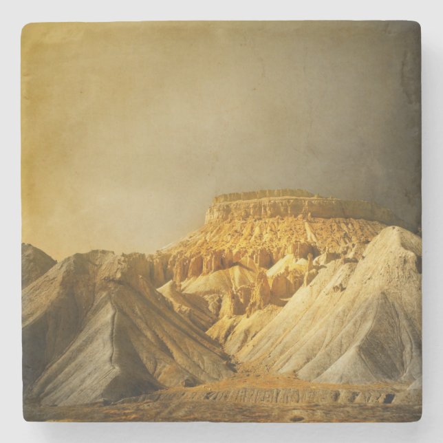 Mt. Garfield Stone Coaster (Front)