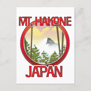 Mt. Hakone Japan Announcement Postcard