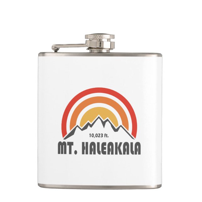 Mt. Haleakala Hip Flask (Front)