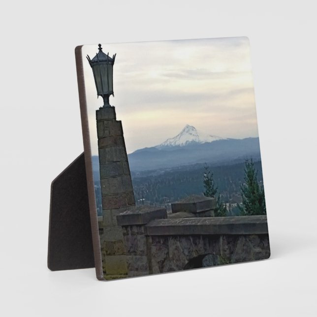 Mt. Hood from Rocky Butte, Portland, Oregon Plaque (Front)