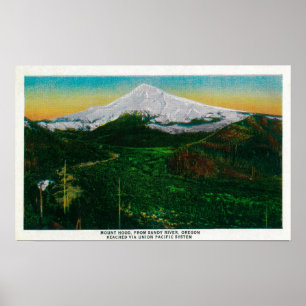 Mt. Hood from Sandy River, ORMt. Hood, OR Poster