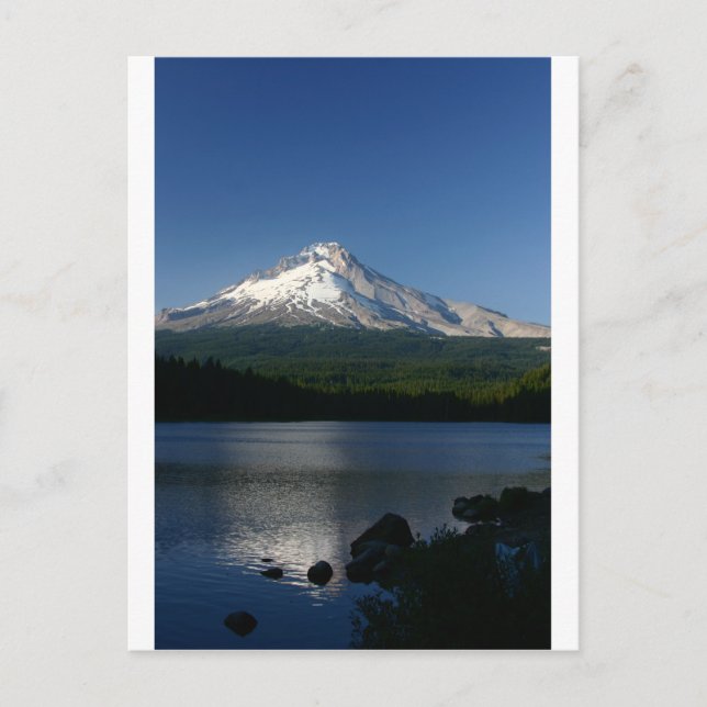 Mt Hood from Trillium Lake Postcard (Front)