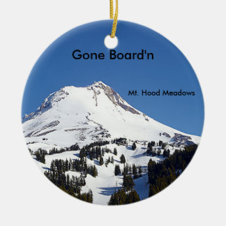 Mt. Hood Meadows Ski Area, Oregon Ceramic Tree Decoration