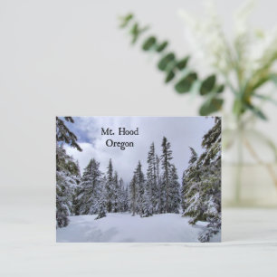 Mt. Hood, Oregon in Winter Invitation Postcard