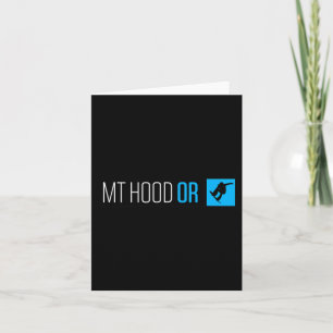 Mt. Hood Oregon Snowboard Box Type Card