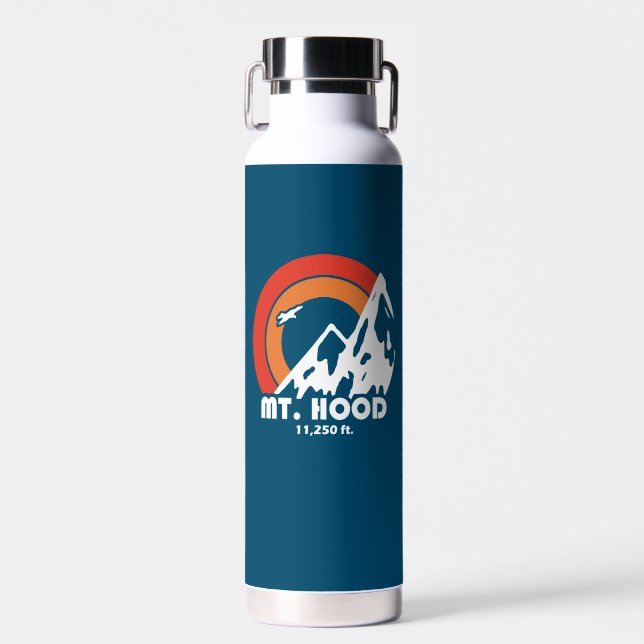 Mt. Hood Oregon Sun Eagle Water Bottle (Front)