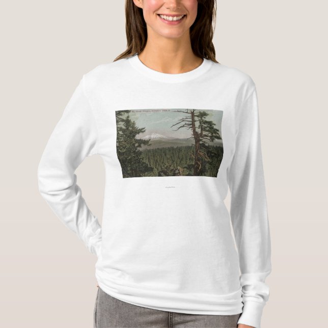 Mt. Hood, Oregon - View of Mountain from Distant T-Shirt (Front)