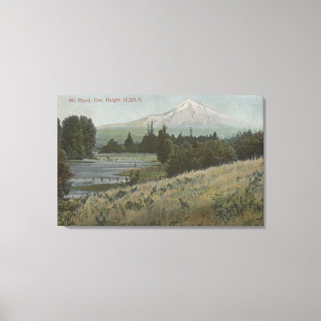 Mt. Hood, Oregon - View of Mountain from Hood 2 Canvas Print (Front)