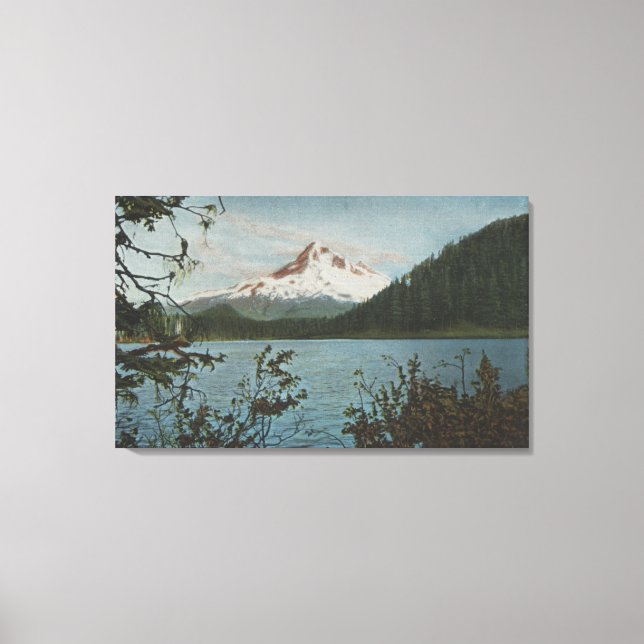 Mt. Hood, Oregon - View of Mountain from Lost Canvas Print (Front)