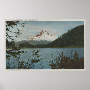 Mt. Hood, Oregon - View of Mountain from Lost Poster