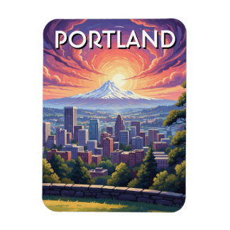 Mt Hood Portland Oregon Magnet