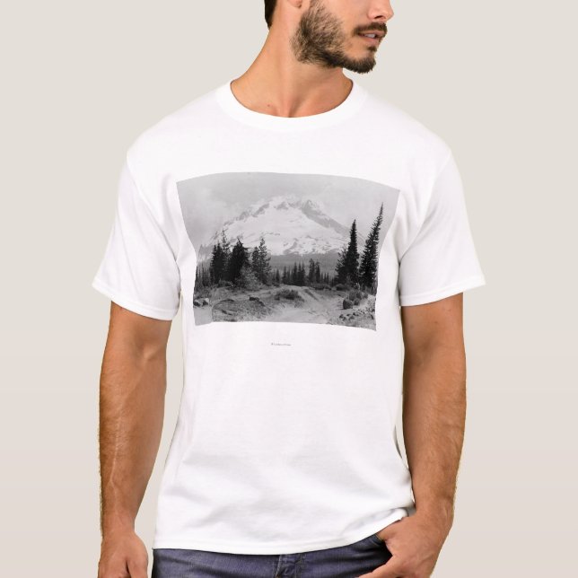 Mt. Hood View from Government Camp Photograph T-Shirt (Front)