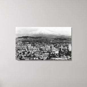 Mt. Hood View from Portland, Oregon Photograph Canvas Print