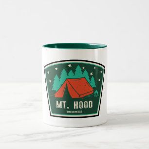 Mt. Hood Wilderness Oregon Camping Two-Tone Coffee Mug
