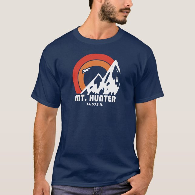 Mt. Hunter Alaska Sun Eagle T-Shirt (Front)
